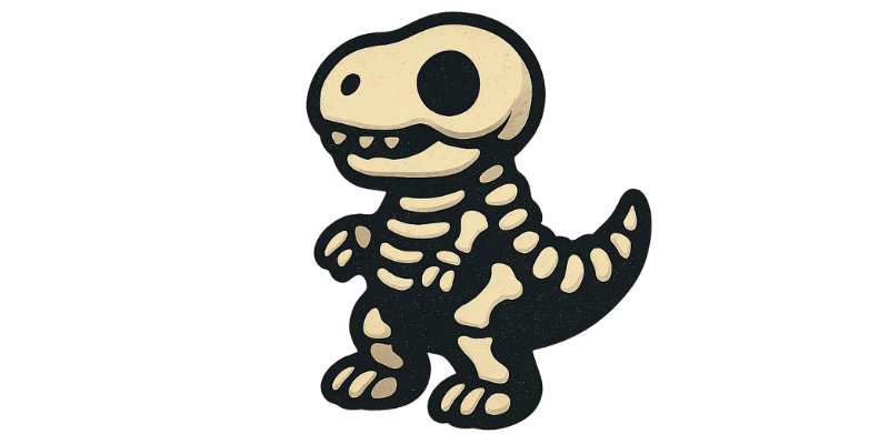 Dinosaur Skeleton Plush